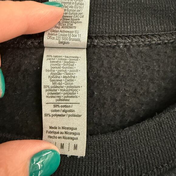 Gildan Xbox Crewneck Sweatshirt Adult Medium Black Pullover Logo Gamer - Picture 5 of 8